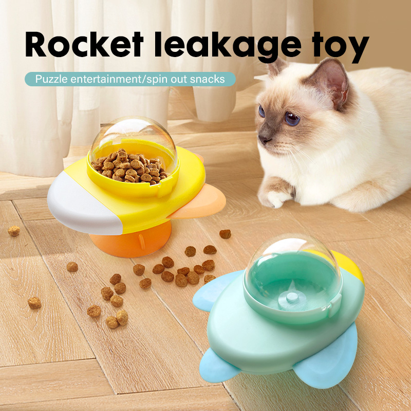 Roket Şeklinde Dönen Kedi Köpe - Dog Puzzle Feeder Toy incelemesi ve fiyatı