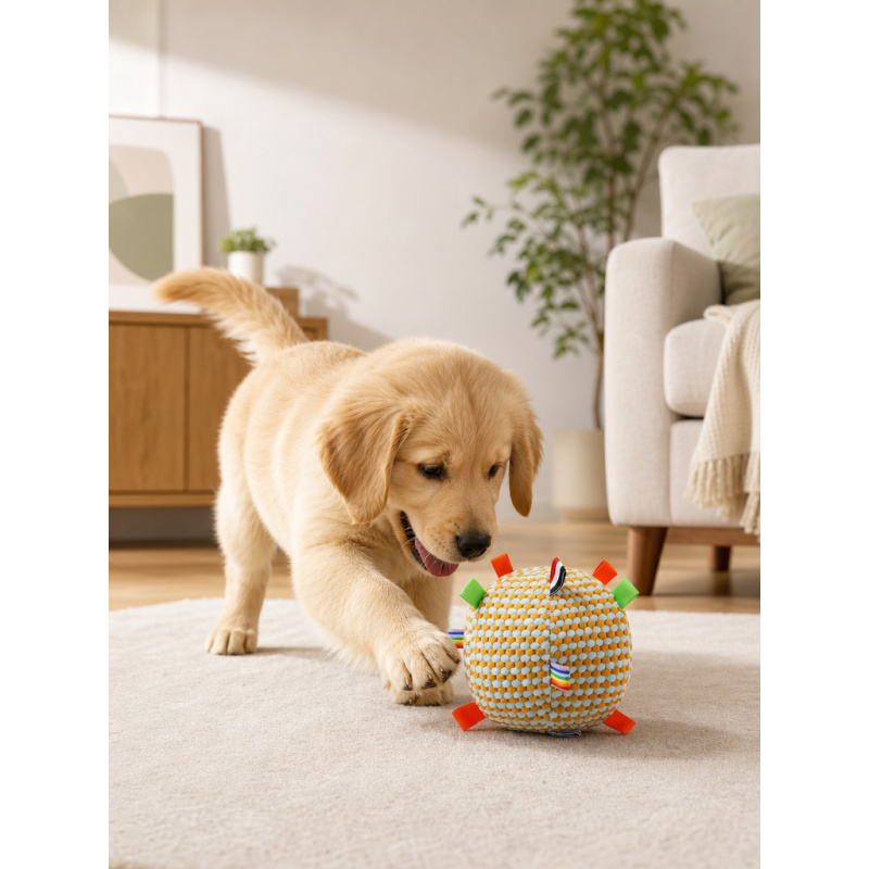 1. Yavru Köpek Peluş Oyuncak T - Interactive Squeaky Plush Dog Toy incelemesi ve fiyatı